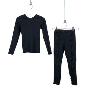 Unisex Gugguu - Trikotaažist püksid, suurus 110 - 116 - Must (1)