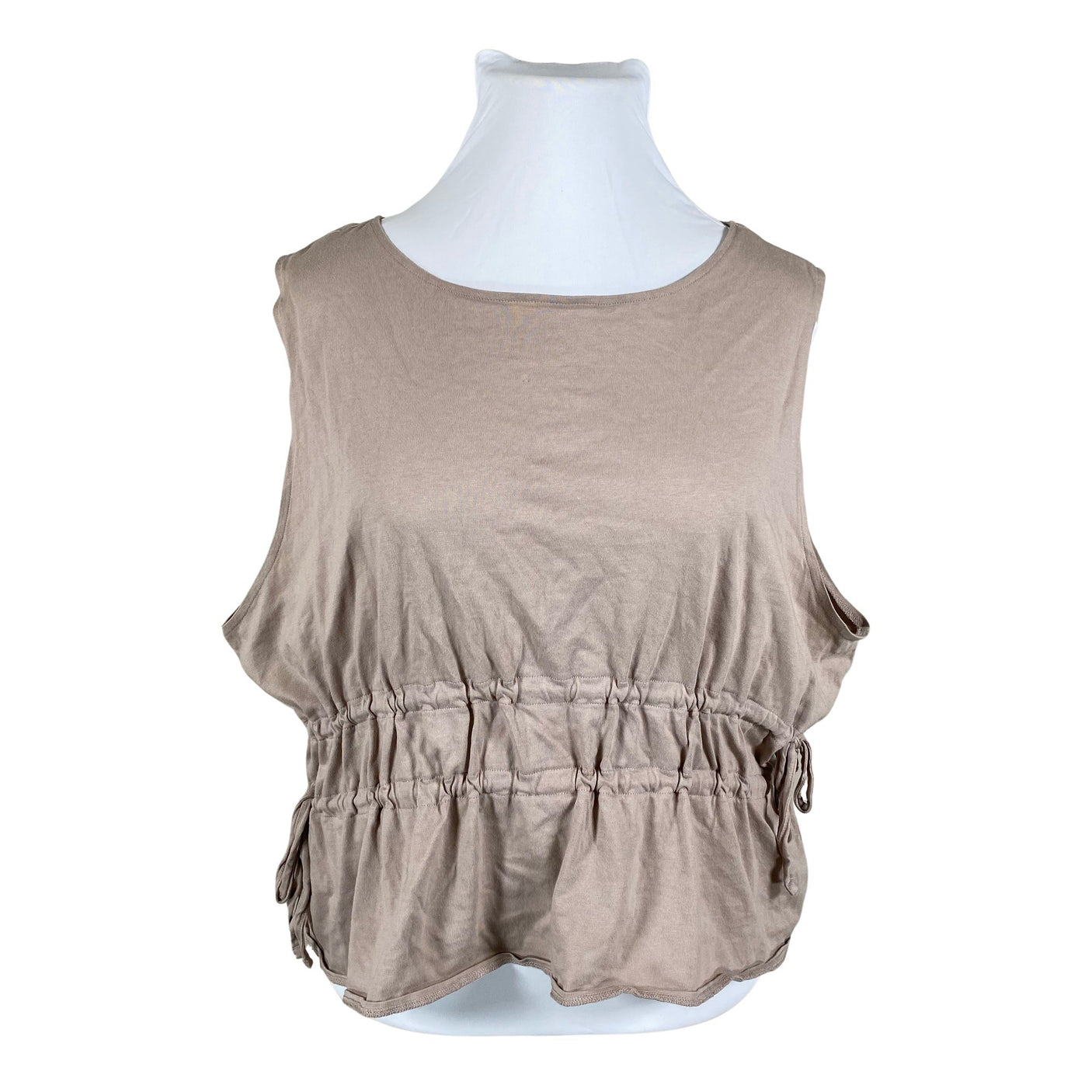 Unisex Collusion - Trikotaažist topp, suurus 52 - Beige (1)