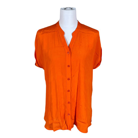 Unisex Sand - Lühikeste käistega pluus, suurus 38 - Oranž ()