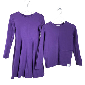 Unisex NOSH - Trikotaažist kleit, suurus 110 - 116 - Lilla (1)