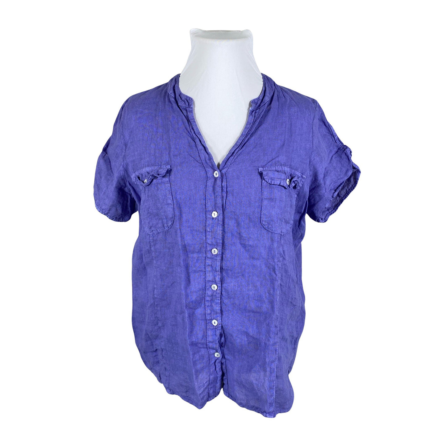 Unisex Christine Laure - Lühikeste käistega pluus, suurus 44 - Lilla (1)