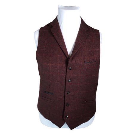 Unisex House of Cavani - Vest, suurus 52 - Veinipunane ()