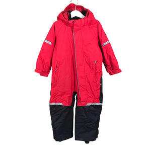 Unisex Polarn O. Pyret - Talvekombinesoon, suurus 92 - 98 - Punane (1)