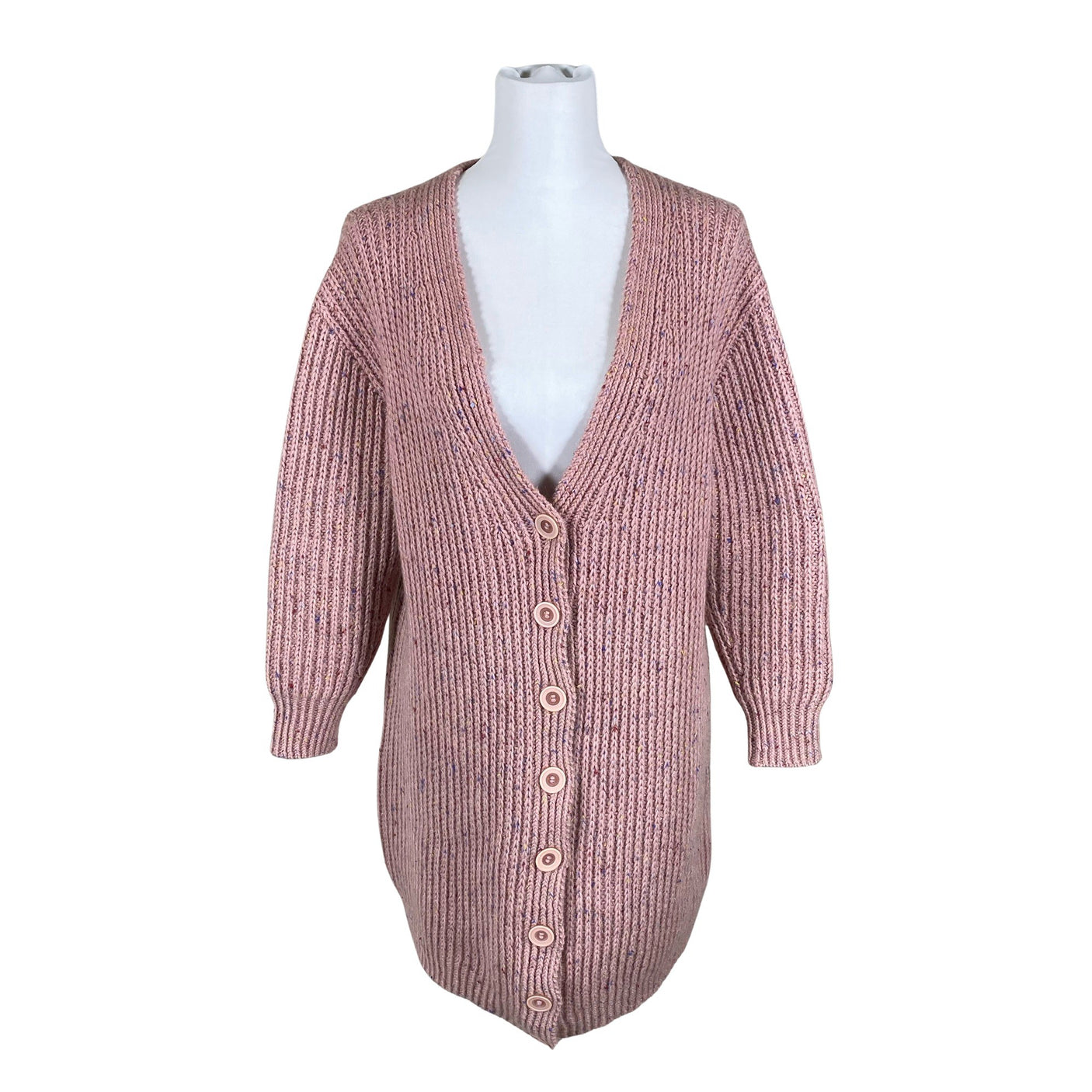 Unisex Handmade - Kardigan, suurus 40 - Heleroosa (1)