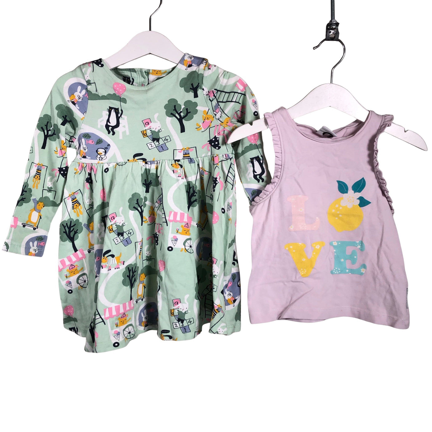 Unisex Polarn O. Pyret - Trikotaažist kleit, suurus 92 - 98 - Roheline (1)