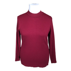 Unisex NOSH - Trikotaažist pluus, suurus 42 - Veinipunane (1)