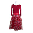 Unisex Swing - Mitteveniv kleit, suurus 36 - Punane ()