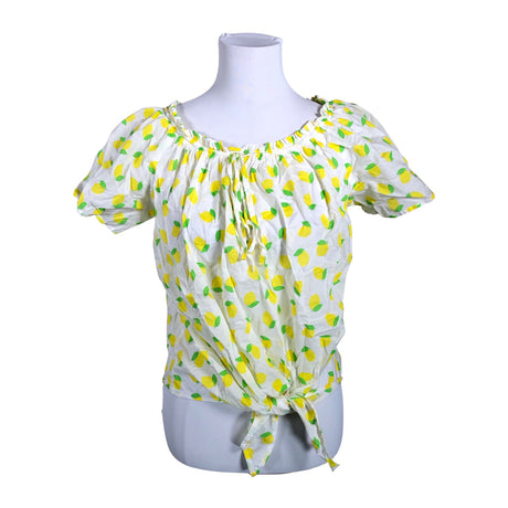 Unisex Benetton - Lühikeste käistega pluus, suurus 36 - Kollane ()