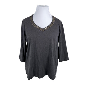 Unisex Samoon - Trikotaažist pluus, suurus 48 - Hall (1)