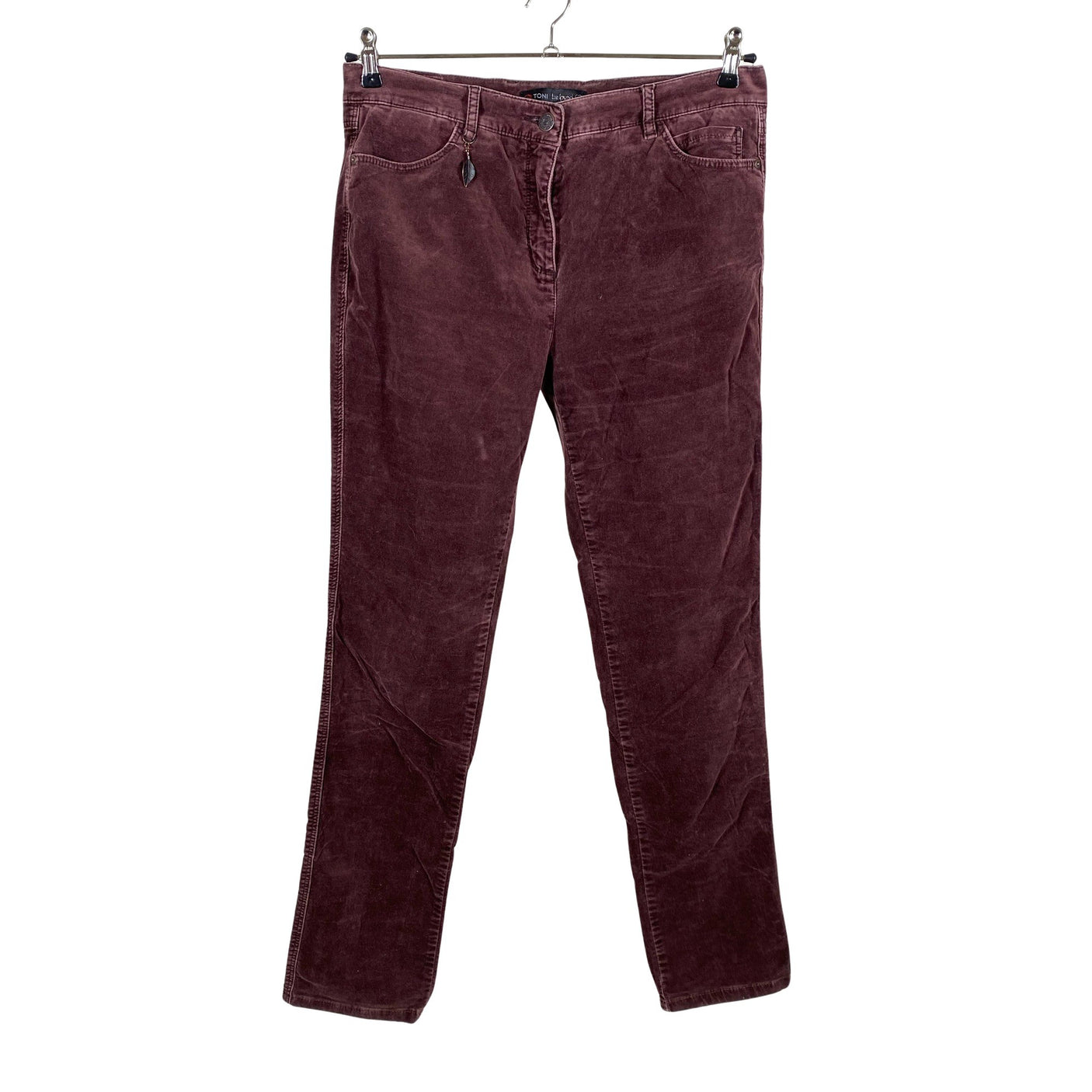 Unisex Toni - Sametpüksid, suurus 42 - Veinipunane (1)