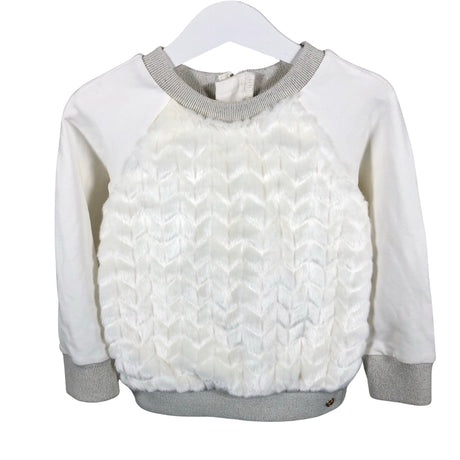 Unisex Lili Gaufrette - Trikotaažist pluus, suurus 98 - 104 - Looduslik valge ()