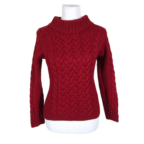 Unisex Aran Woollen Mills - Kampsun, suurus 34 - Veinipunane ()