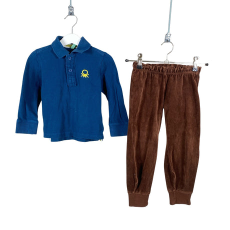 Unisex Benetton - Trikotaažist pluus, suurus 86 - 92 - Sinine ()