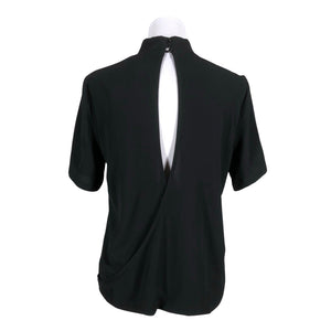 Unisex Neo Noir - Lühikeste käistega pluus, suurus 36 - Must (2)