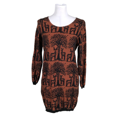 Unisex Kaino - Kootud kleit, suurus 38 - Pruun ()