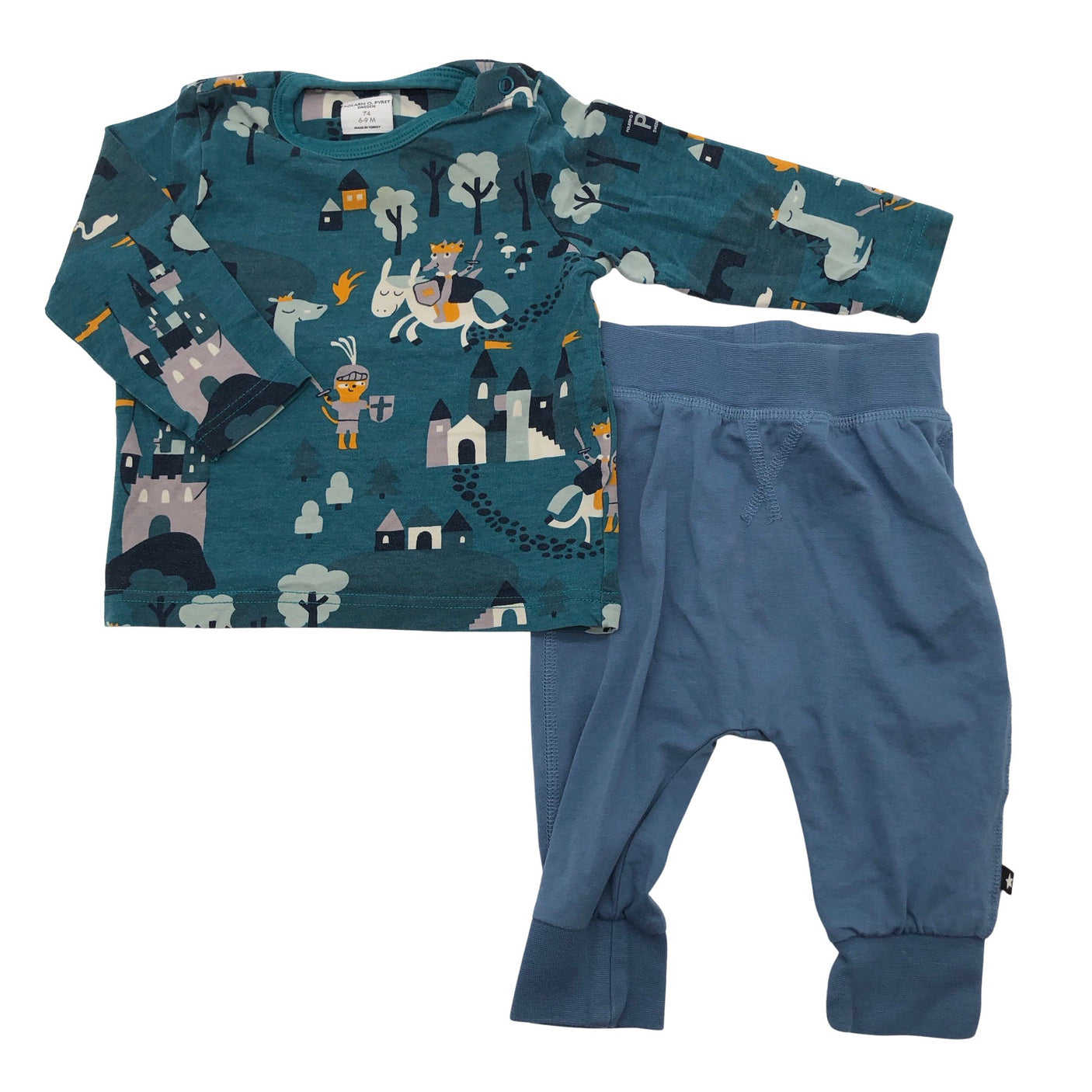 Unisex Polarn O. Pyret - Trikotaažist pluus, suurus 68 - 74 - Sinine (1)