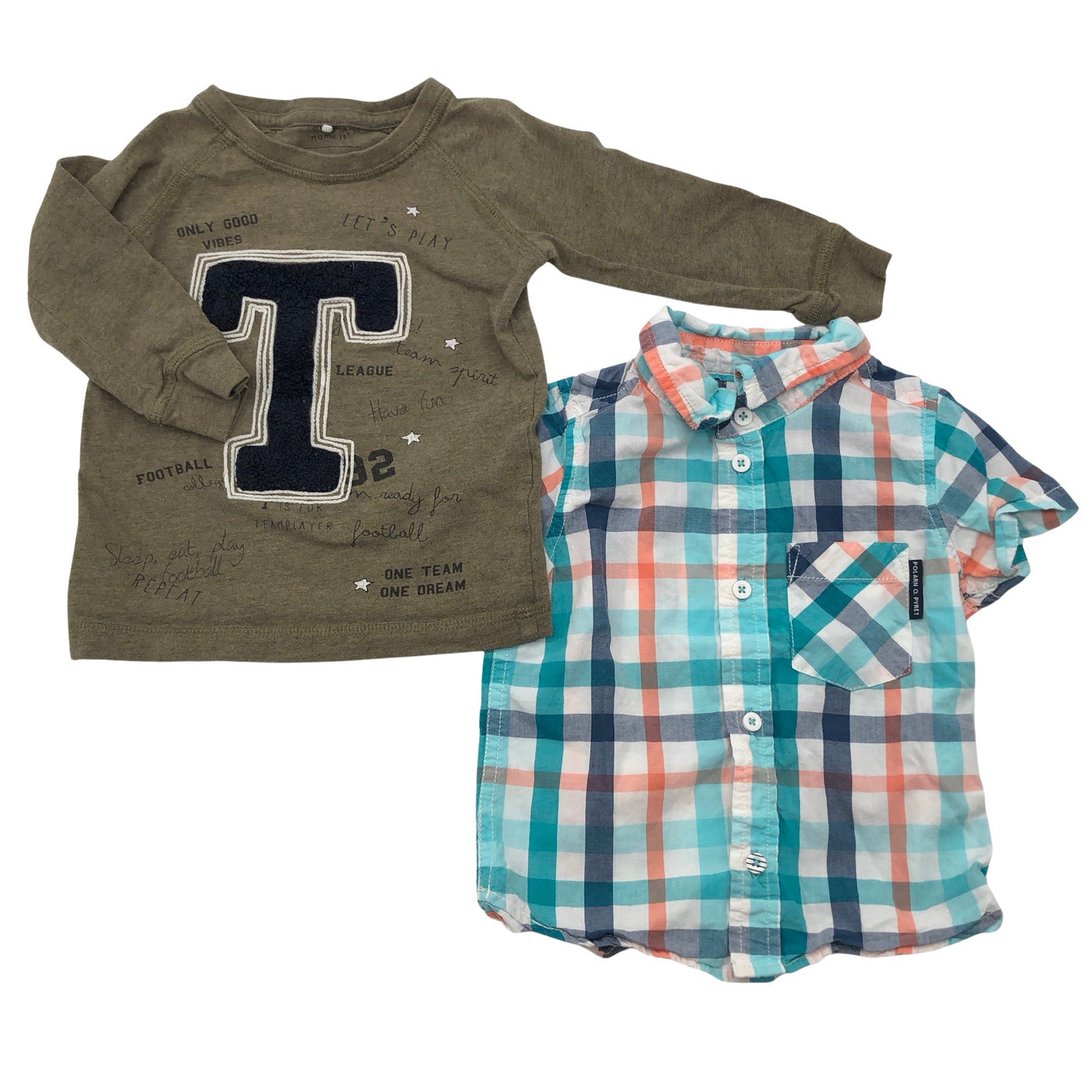 Unisex Polarn O. Pyret - Triiksärk, suurus 74 - 80 - Hall (1)