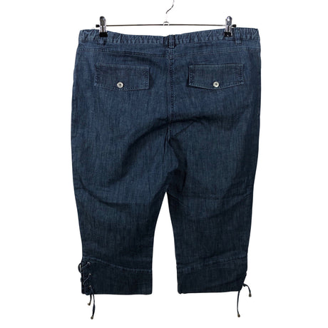 Unisex Daxon - Teksast poolpikad püksid, suurus 52 - Sinine (2)