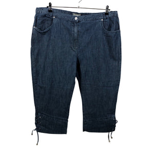 Unisex Daxon - Teksast poolpikad püksid, suurus 52 - Sinine (1)