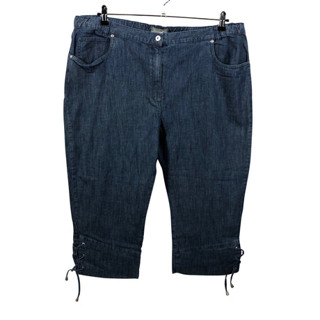 Unisex Daxon - Teksast poolpikad püksid, suurus 52 - Sinine ()