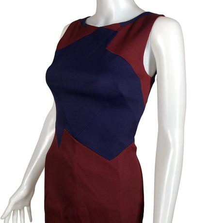 Unisex Karen Millen - Pliiatskleit, suurus 34 - Veinipunane (2)