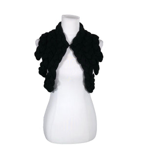 Unisex Celapiu - Kootud vest, suurus 36 - Must (1)