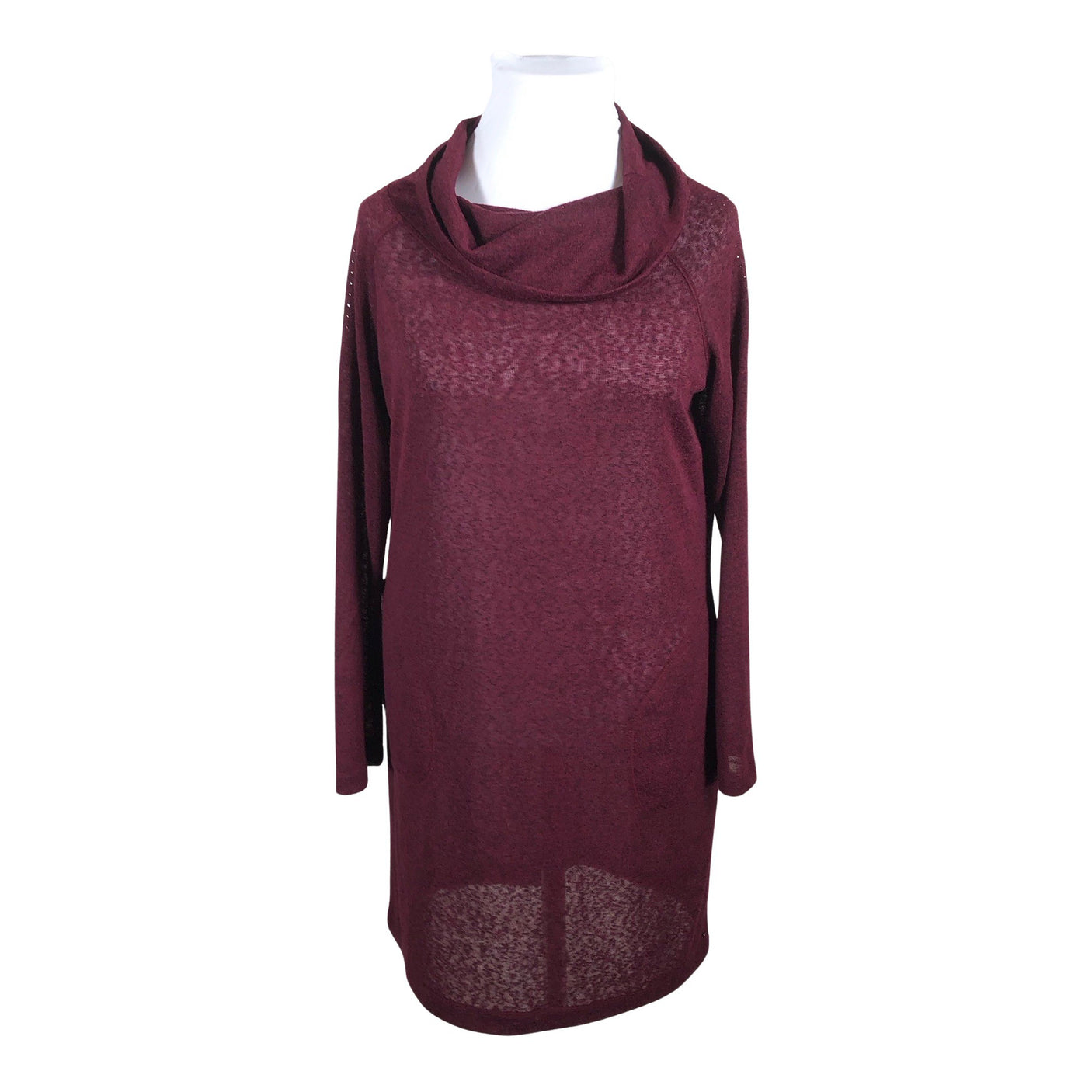 Unisex Luhta - Kootud kleit, suurus 42 - Veinipunane (1)