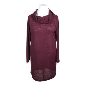 Unisex Luhta - Kootud kleit, suurus 42 - Veinipunane (1)