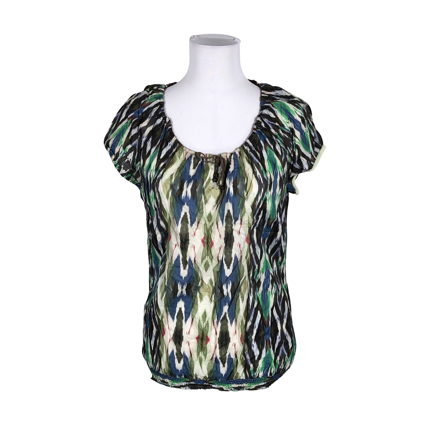 Unisex Esprit - Lühikeste käistega pluus, suurus 38 - Roheline (1)