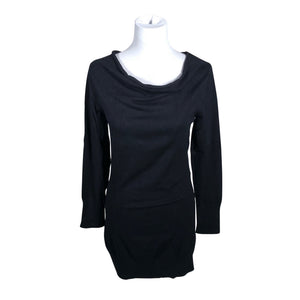 Unisex Comma - Kootud tuunika, suurus 38 - Must (1)