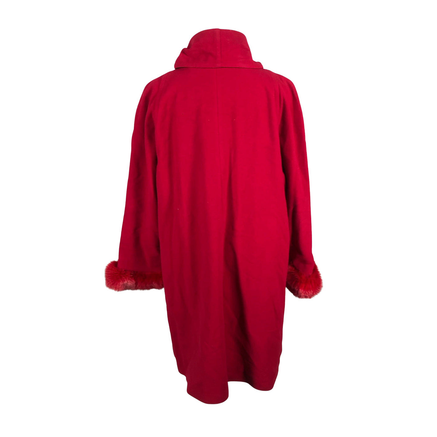 Unisex Scandinavian Look - Villane mantel, suurus 46 - Punane (2)