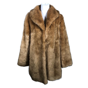 Unisex Lexington - Kunstkarusnahast mantel, suurus 40 - Pruun (1)