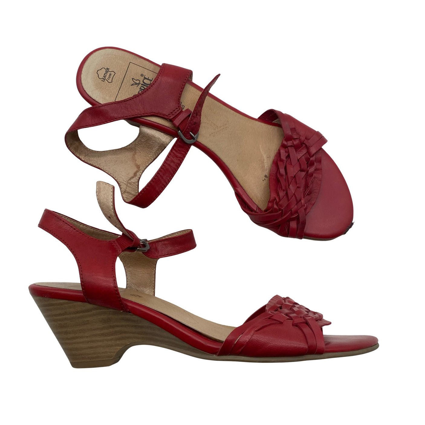Unisex Caprice - Kontsaga rihmikud, suurus 40 - Punane (2)