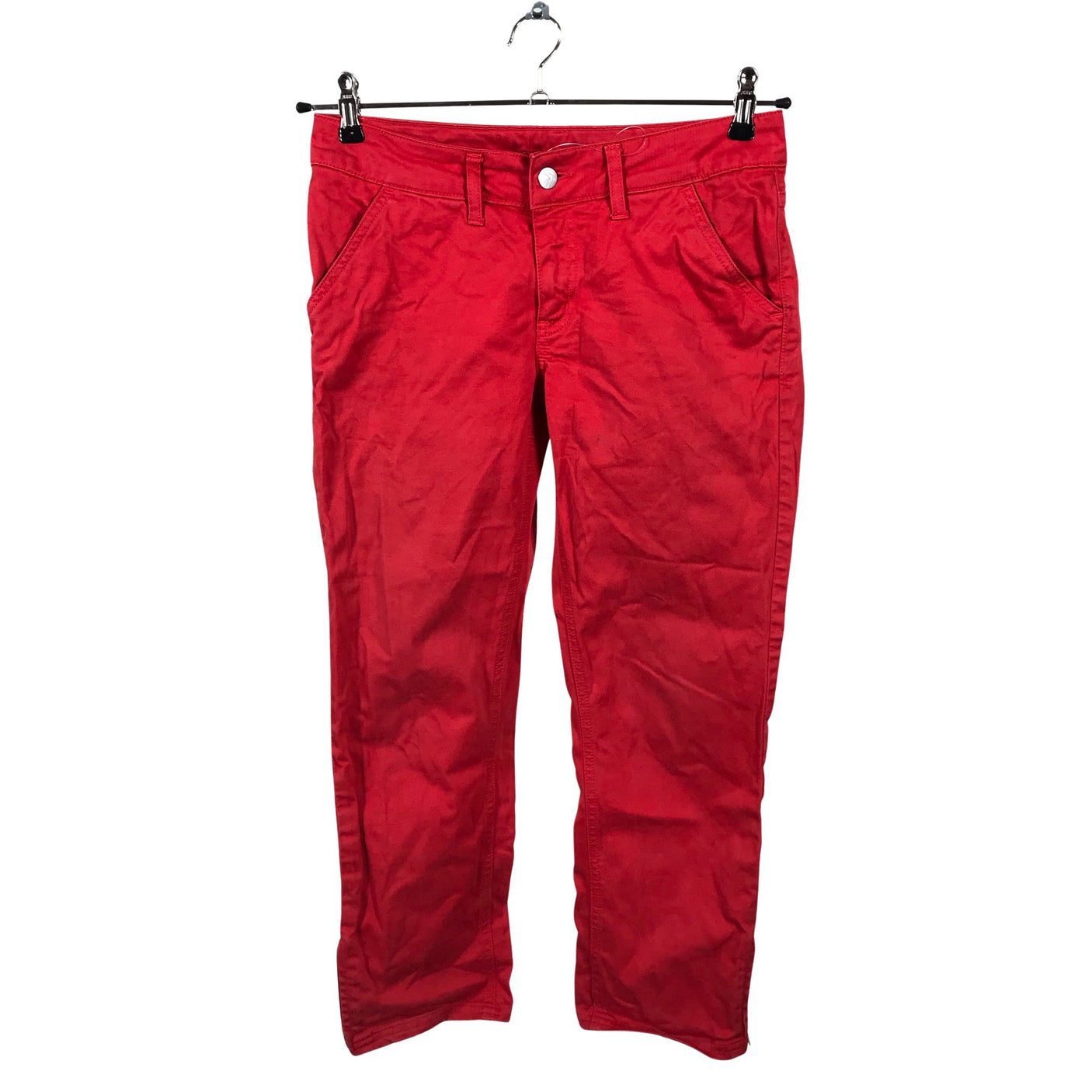 Unisex Boomerang - Mittevenivad poolpikad püksid, suurus W29 - Punane (1)