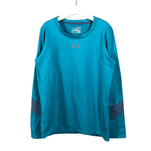 Unisex Under Armour - Spordisärk, pikad käised, suurus 158 - 164 - Türkiis (1)