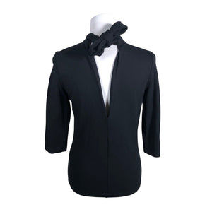 Unisex Zapa - Trikotaažist pluus, suurus 38 - Must (2)