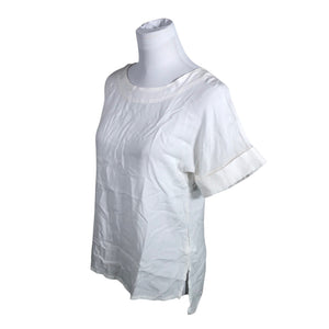 Unisex s.Oliver - Lühikeste käistega pluus, suurus 36 - Valge (3)