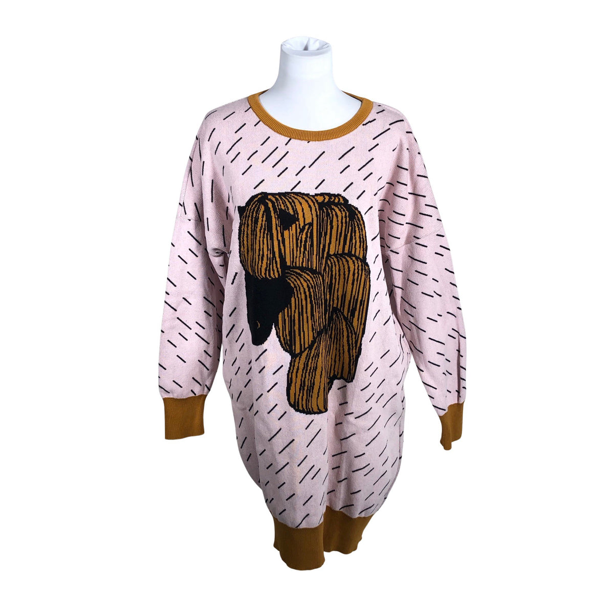 Unisex Papu - Kootud kleit, suurus 38 - Heleroosa (1)