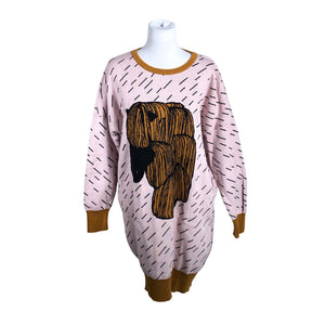 Unisex Papu - Kootud kleit, suurus 38 - Heleroosa (1)