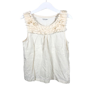 Unisex Vertbaudet - Trikotaažist topp, suurus 134 - 140 - Looduslik valge (1)