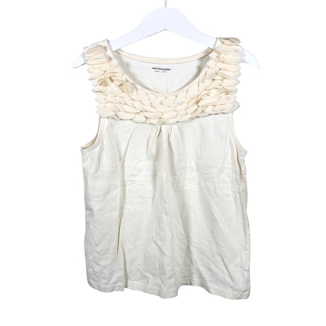 Unisex Vertbaudet - Trikotaažist topp, suurus 134 - 140 - Looduslik valge ()