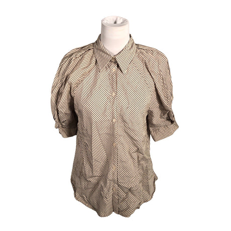 Unisex Lindex - Lühikeste käistega pluus, suurus 38 - Beige ()