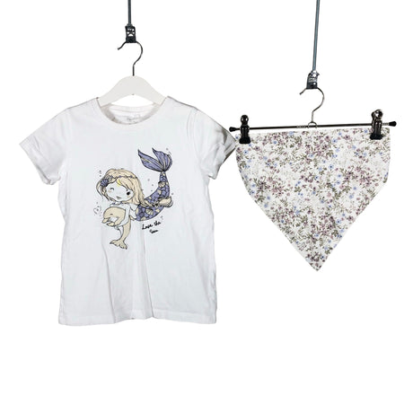 Unisex Name It - T-särk, suurus 122 - 128 - Valge ()