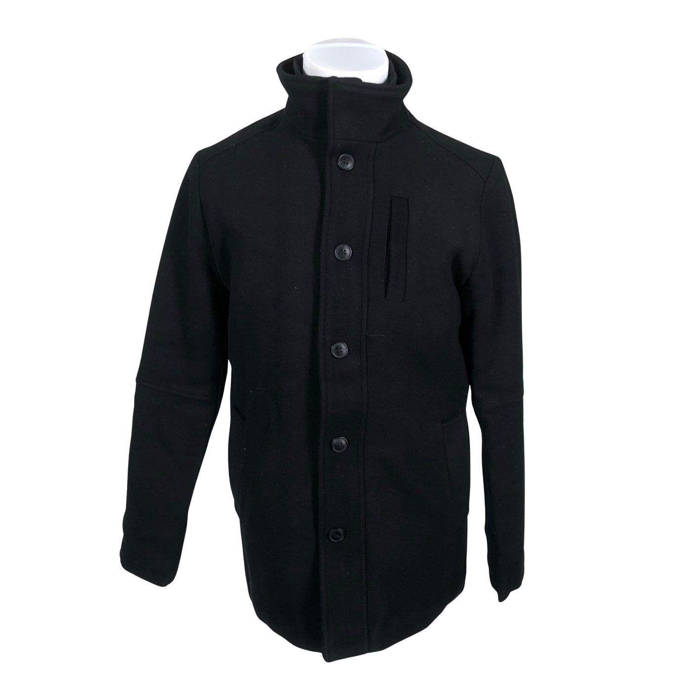 Unisex Jack & Jones - Villane mantel, suurus M - Must (1)