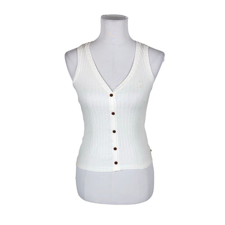 Unisex Twothirds - Trikotaažist topp, suurus 34 - Valge ()