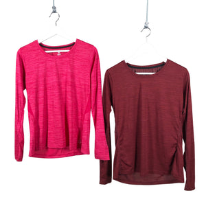 Unisex Soc - Spordisärk, pikad käised, suurus 38 - Veinipunane (1)