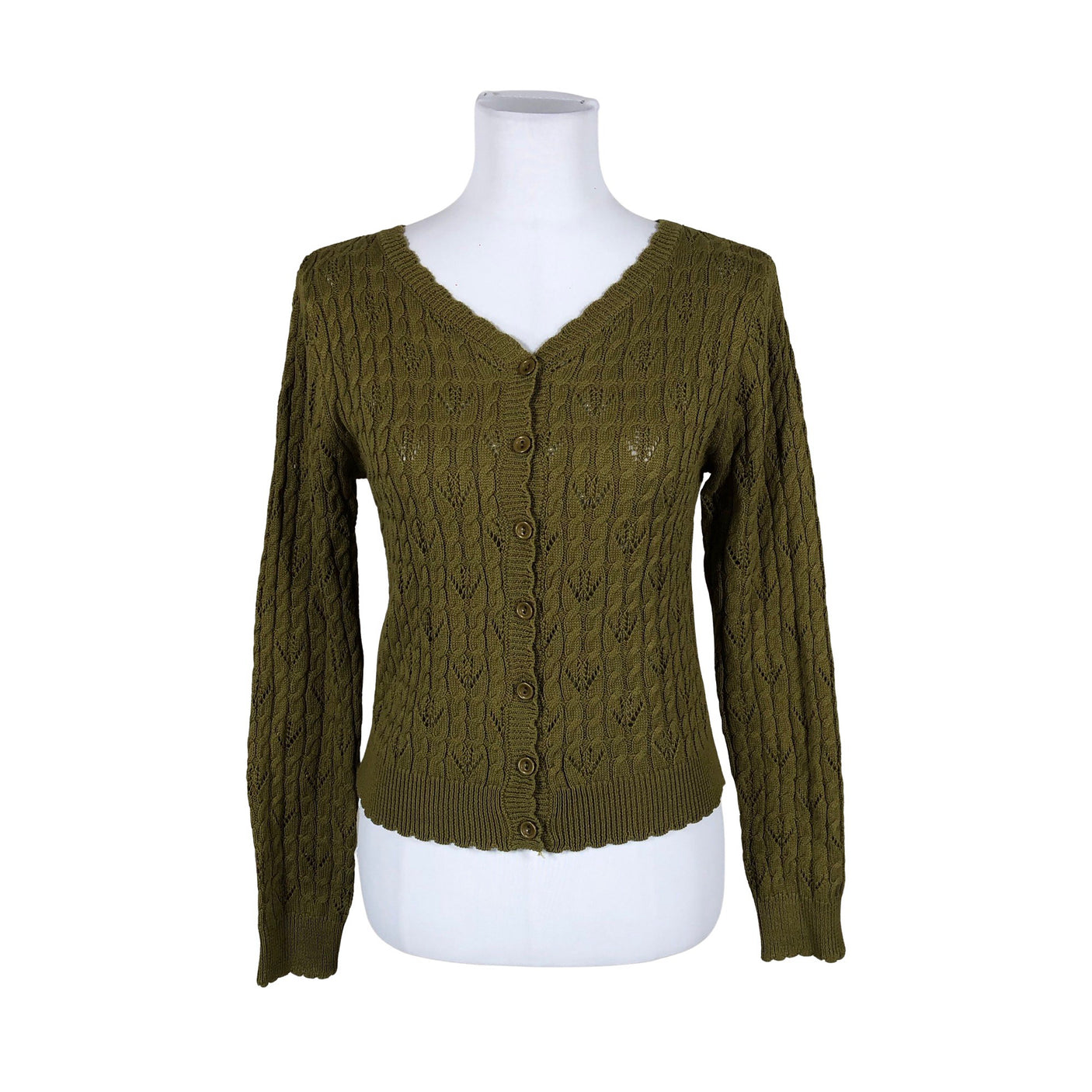 Unisex Yemak - Kardigan, suurus 38 - Roheline (1)