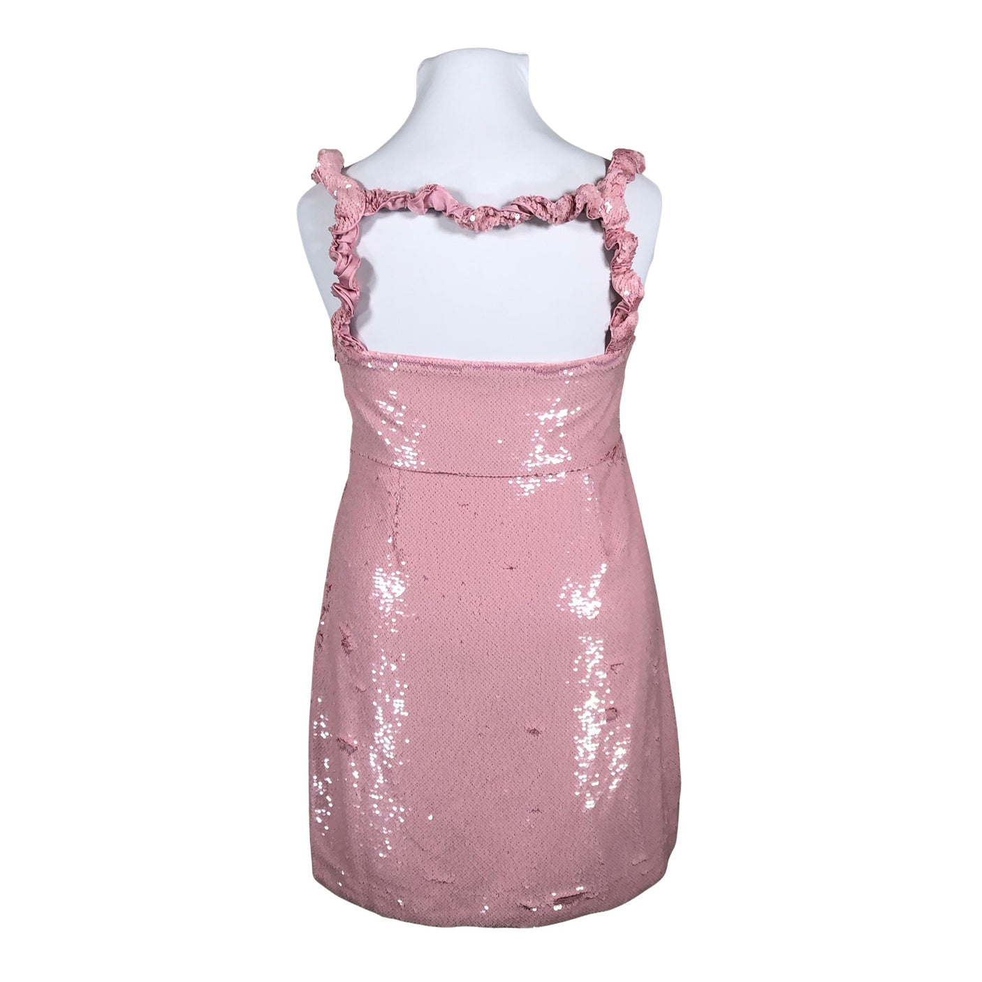 Unisex Ganni - Pidulik kleit, suurus 42 - Heleroosa (2)