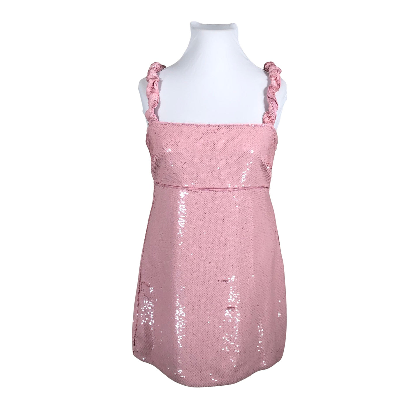 Unisex Ganni - Pidulik kleit, suurus 42 - Heleroosa (1)