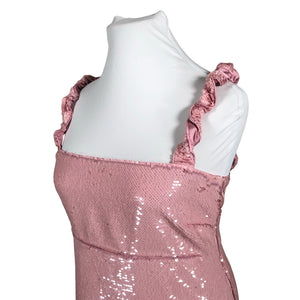 Unisex Ganni - Pidulik kleit, suurus 42 - Heleroosa (3)